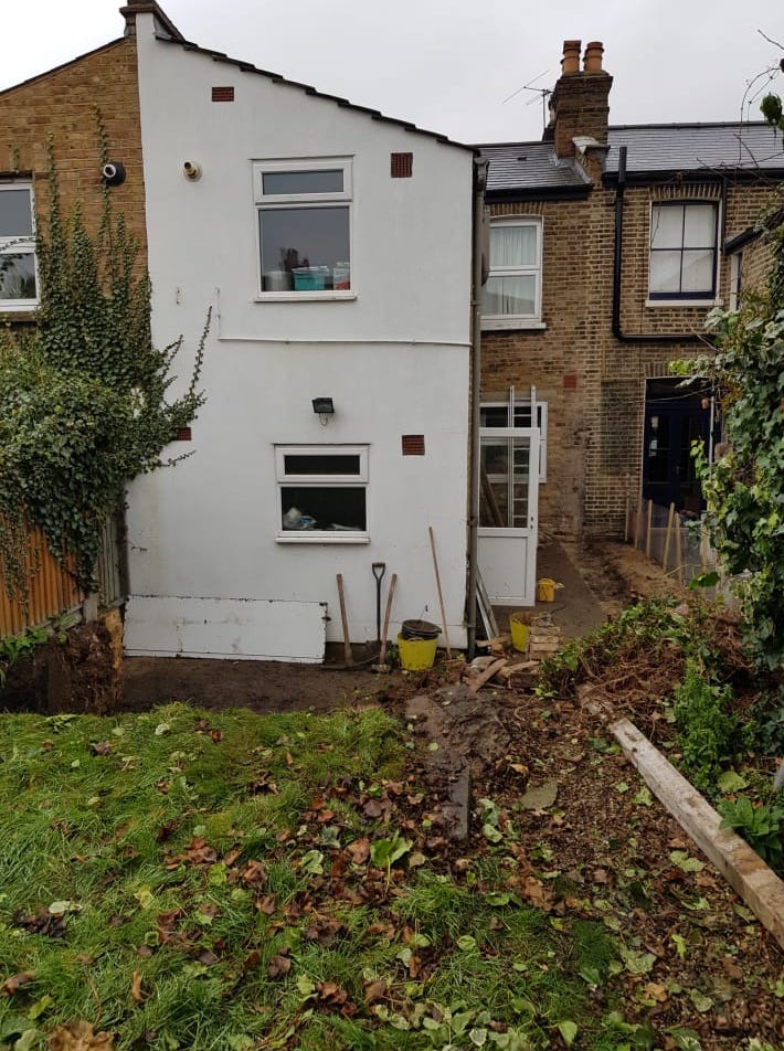 Rear extension with bi-fold doors — Before